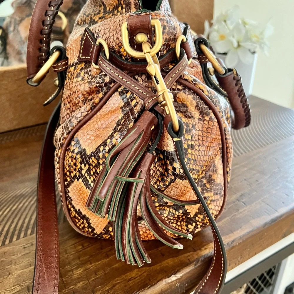 Reptile Brown Dooney Bourke Purse - Picture 4 of 16